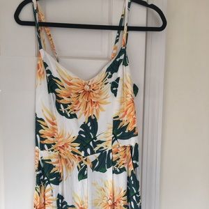 Zara size S floral jumpsuit